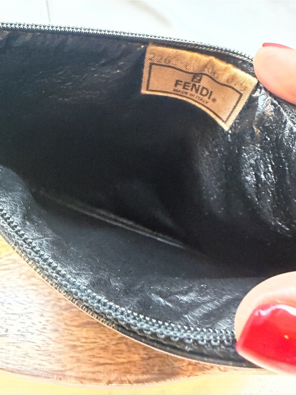 Vintage Fendi PenguinPouch in Black and Brown - Picture 5 of 11